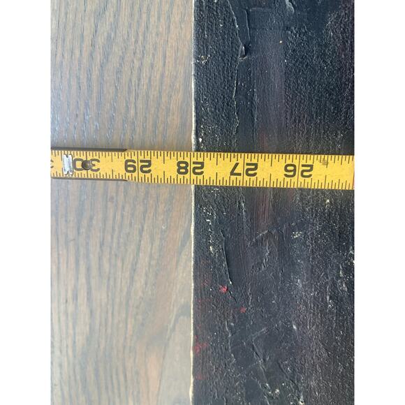 Black-White Abstract Oil Painting, THE VOID 36 x 28 inches, Dark, Art Piece - Picture 4 of 4